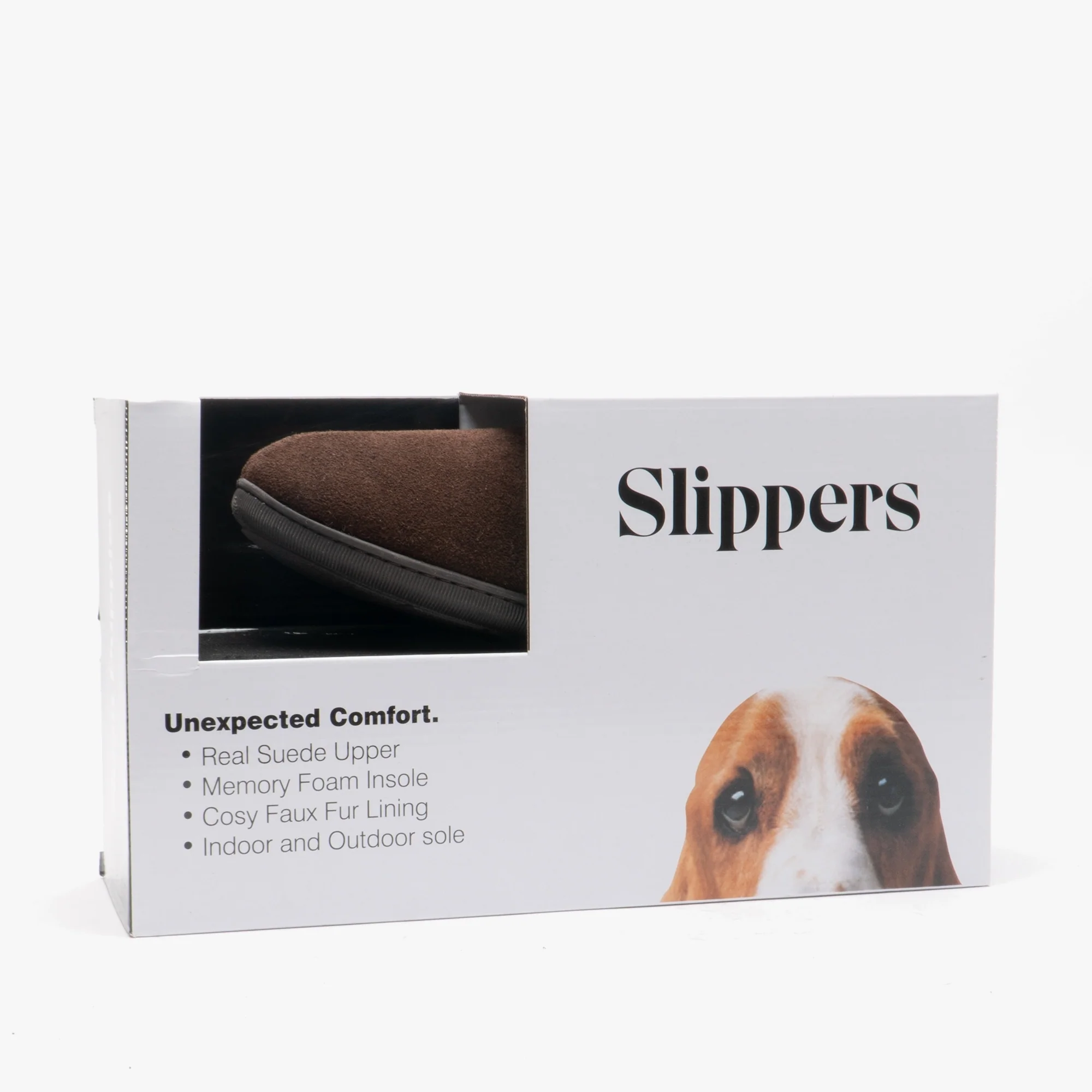 Hush Puppies ARNOLD Mens Suede Full Slippers Brown - Image 5