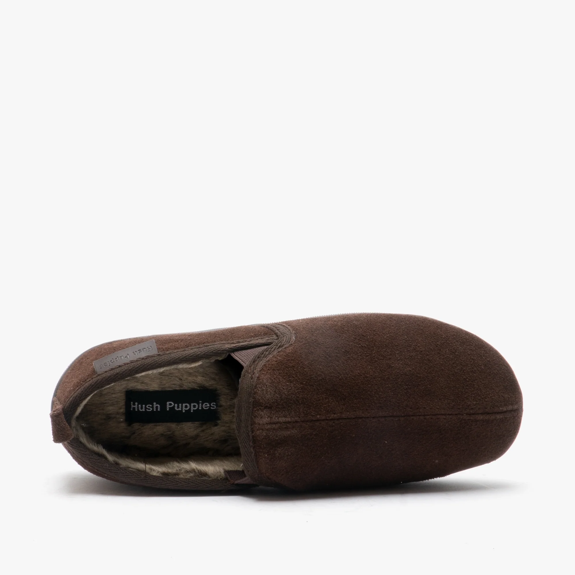 Hush Puppies ARNOLD Mens Suede Full Slippers Brown - Image 6