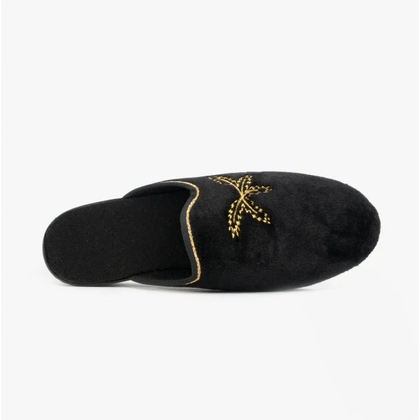 HOS Comfort THERESA Womens Mule Slippers Black - Image 5