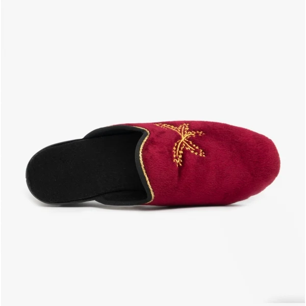 HOS Comfort THERESA Womens Mule Slippers Wine - Image 5